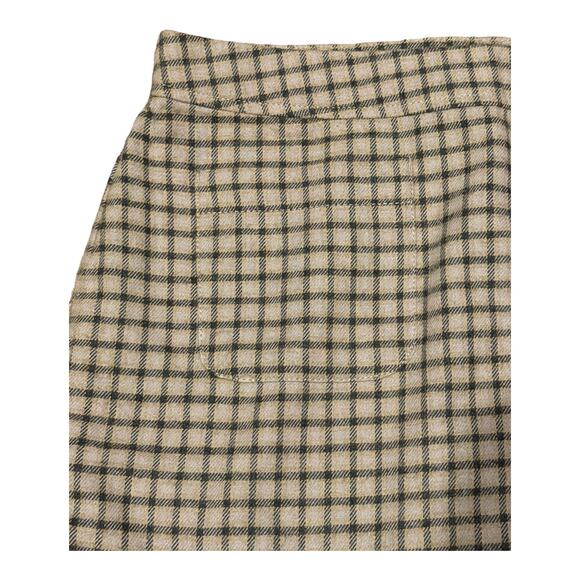 Tommy Hilfiger fall Plaid tan & black skirt with pockets size 8 - Picture 4 of 8